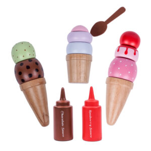 Wooden Ice Cream Set