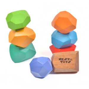 Wooden Stone Balancing Blocks