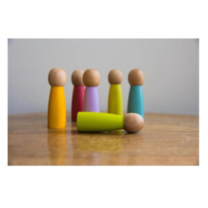 Rainbow Peg Family | Montessori | Waldorf Peg Dolls